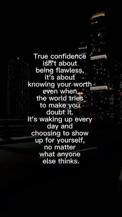 be confident