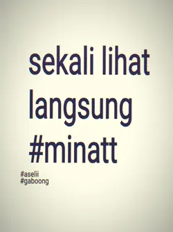 langsung #minat