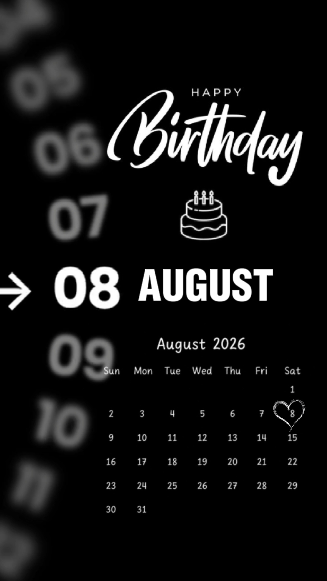 HBD WIFE 8 AUGUST
