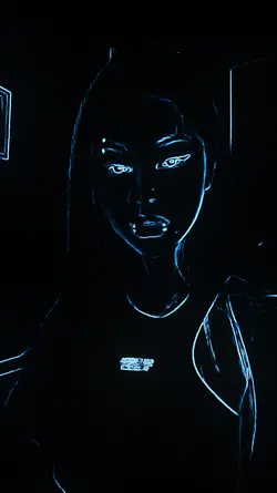 neon outline filter