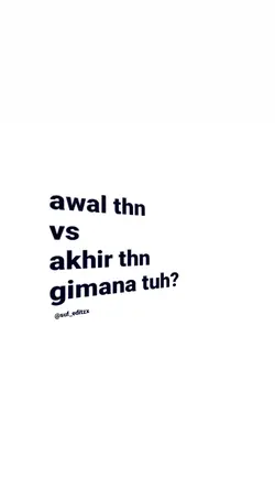 awl thn vs akhir thn