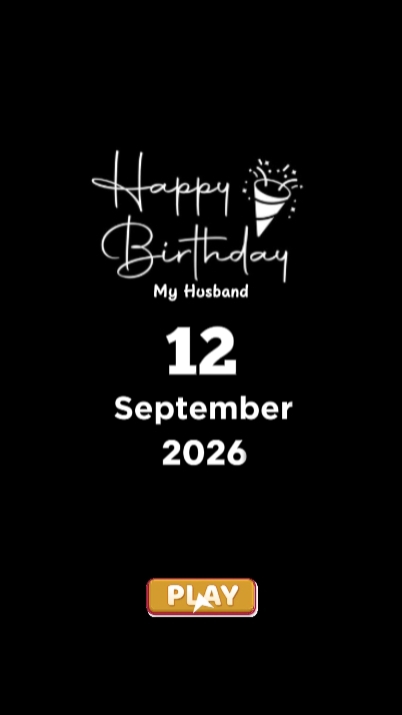 HBD MARIDO 12 DE SETEMBRO