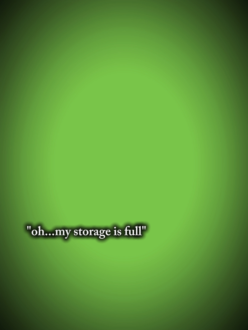 storage is full