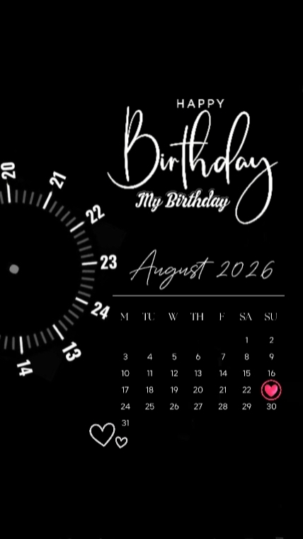 MY BIRTHDAY 23 AUG