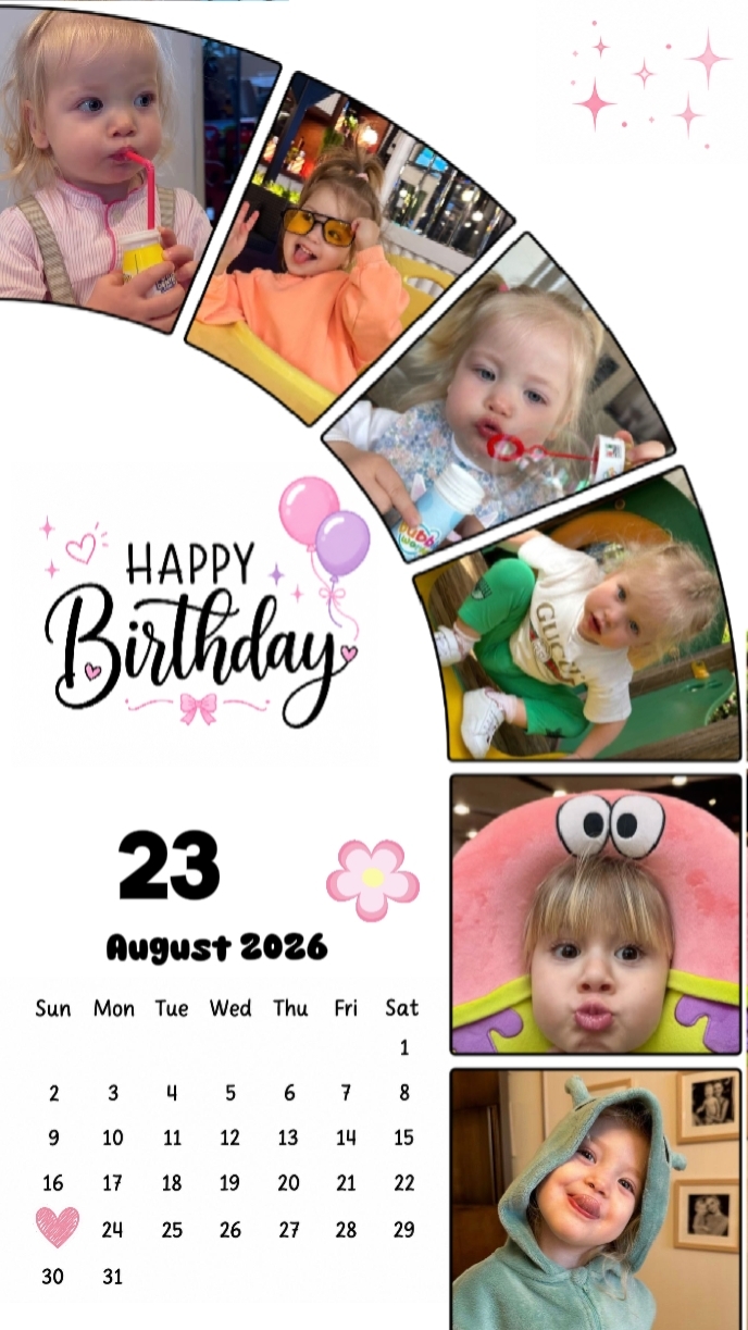 FILHA DE ANIVERSÁRIO 23 DE AGOSTO