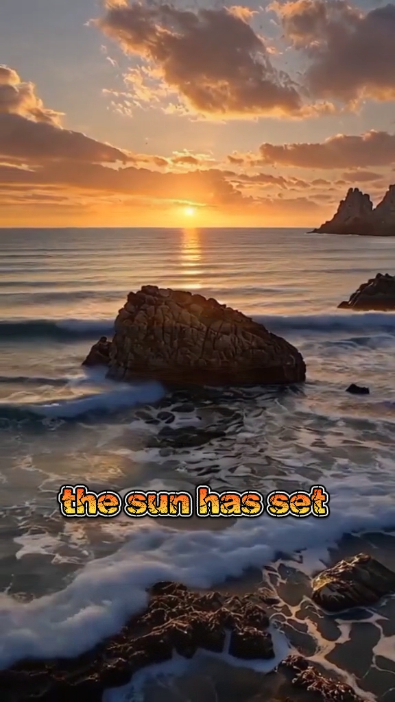 the sun has set 