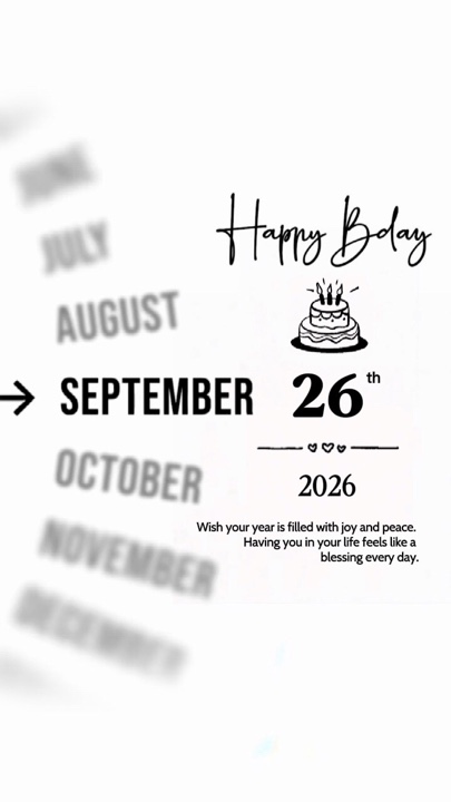 ULANG TAHUN 26 SEPTEMB