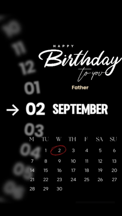 Hbd dad 02 September