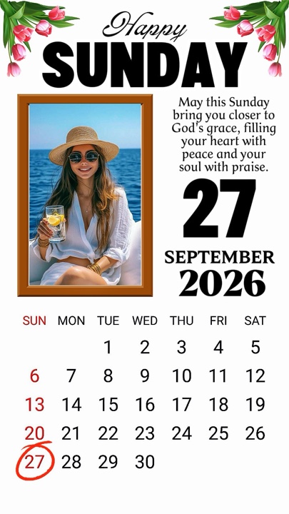 Minggu 27 Sep 2026