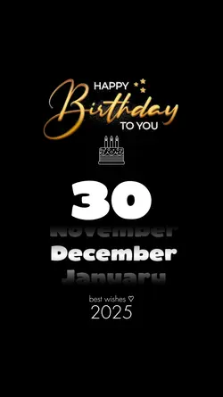Hbd 30 December 2025