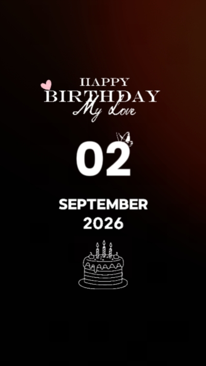 HBD LOVE 2 SEPTEMBRE