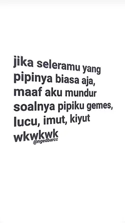 jika seleramu yang