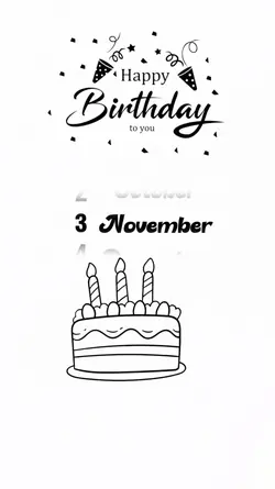 hbd 3 November