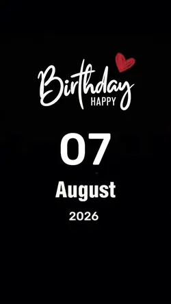 Hbd 07 August 2026