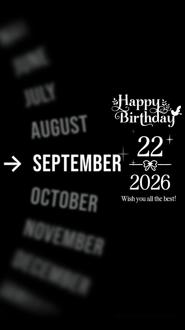 HBD 22 September