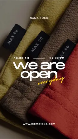 story : we are open