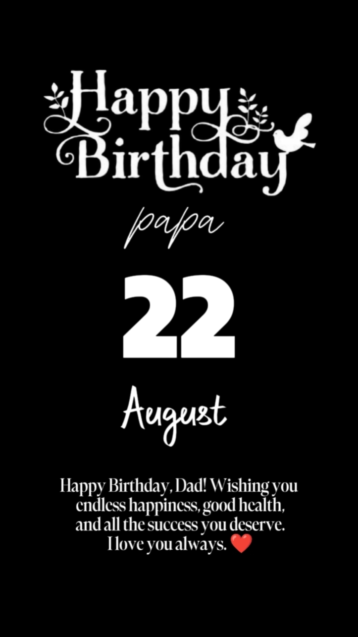 B'day papa