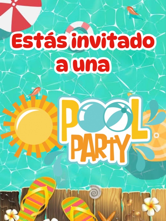 Invitación Piscina Parte