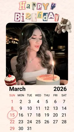 BIRTHDAY 15 MARCH