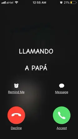 Llamando a papá