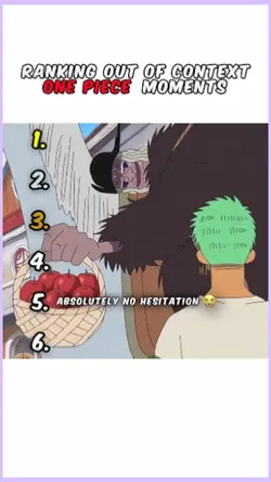 One piece moment