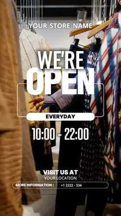 we're open