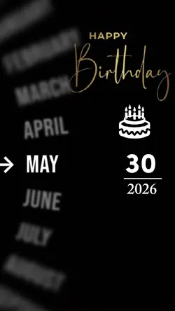 BIRTHDAY 30 MAY