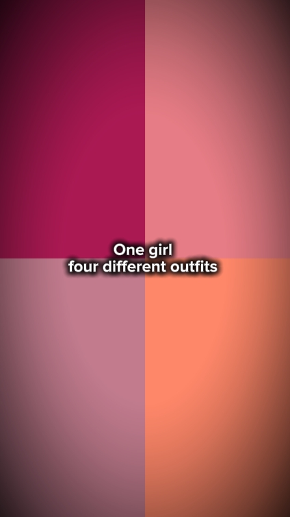Cuatro atuendos diferentes 