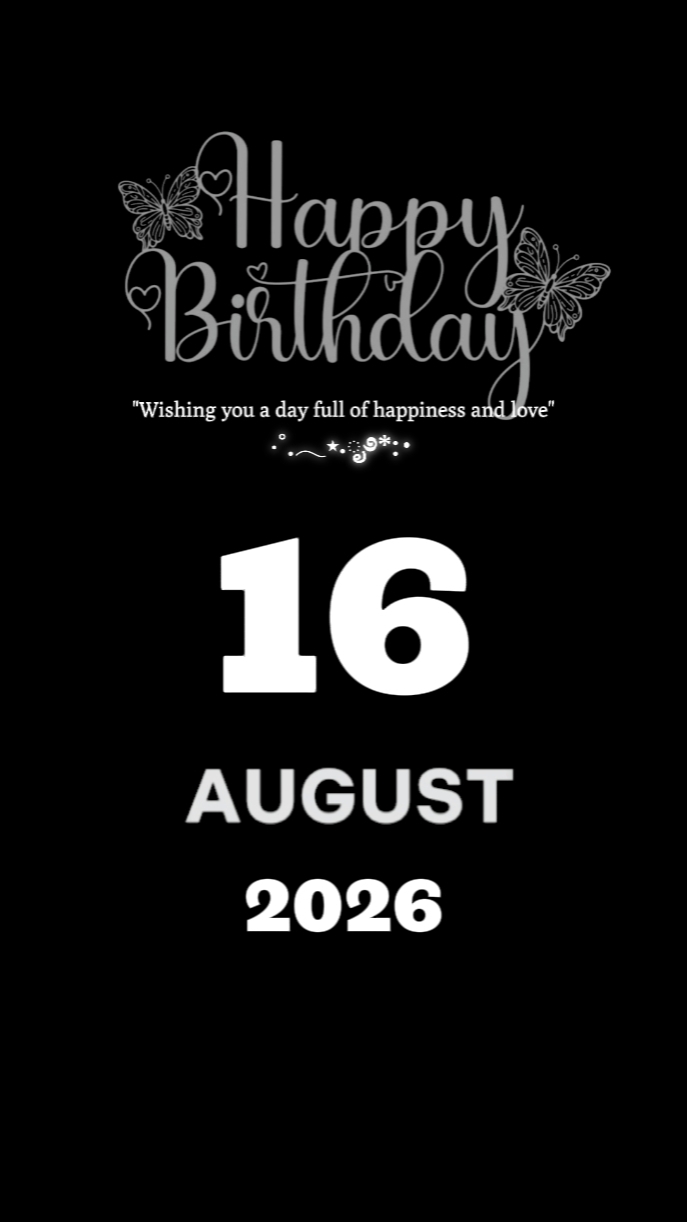 16 August birthday 