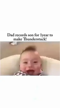 Dad records son