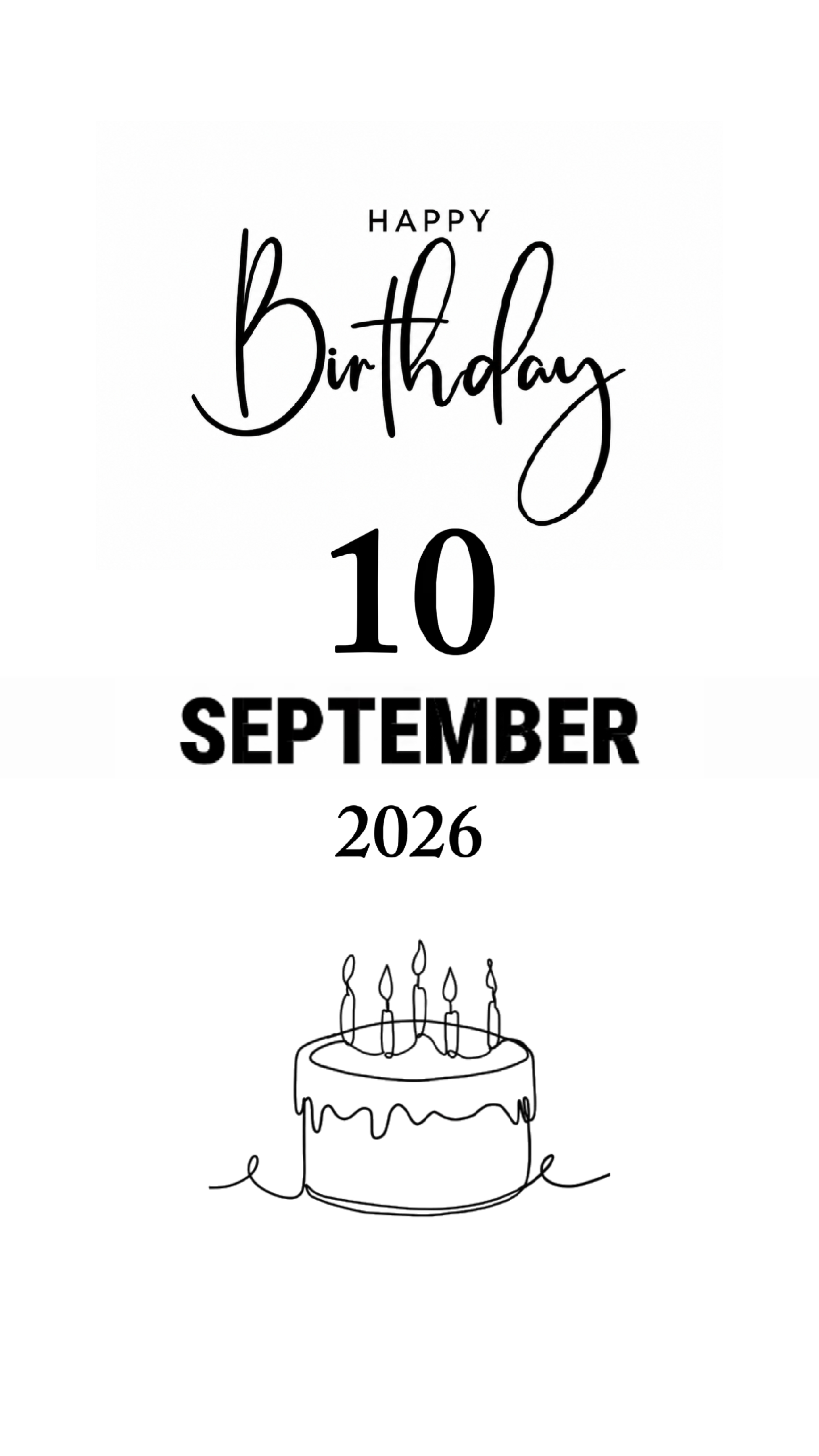 Aniversário 10 de setembro 