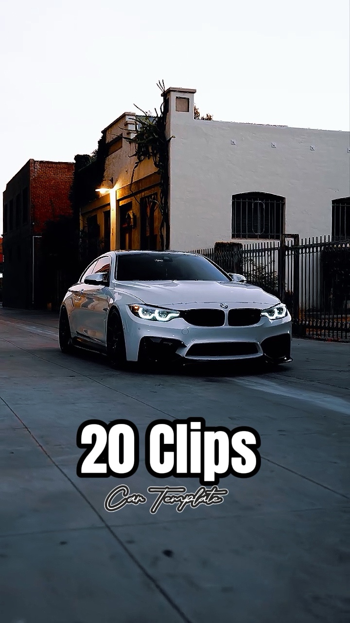 20 Clips Car Templat