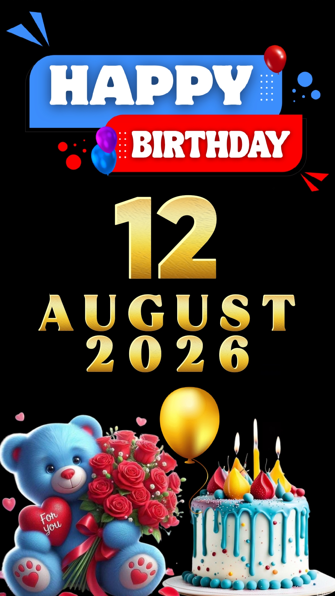 Selamat ulang tahun 12 Agustus 2026