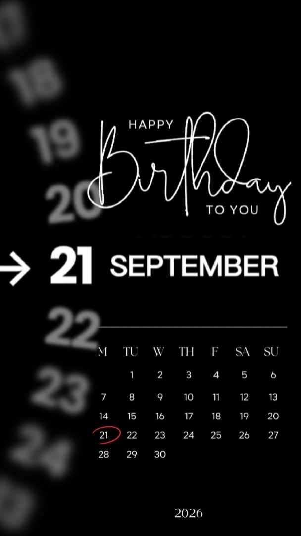 hbd 21 September