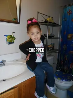 chopped damn;