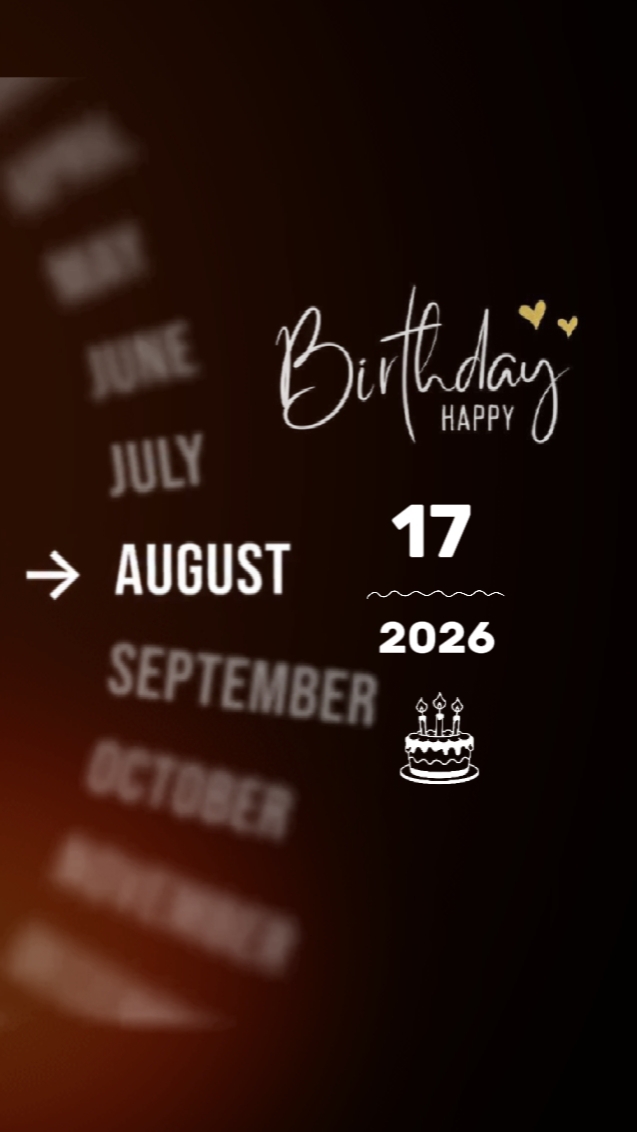 Birthday 17 August 