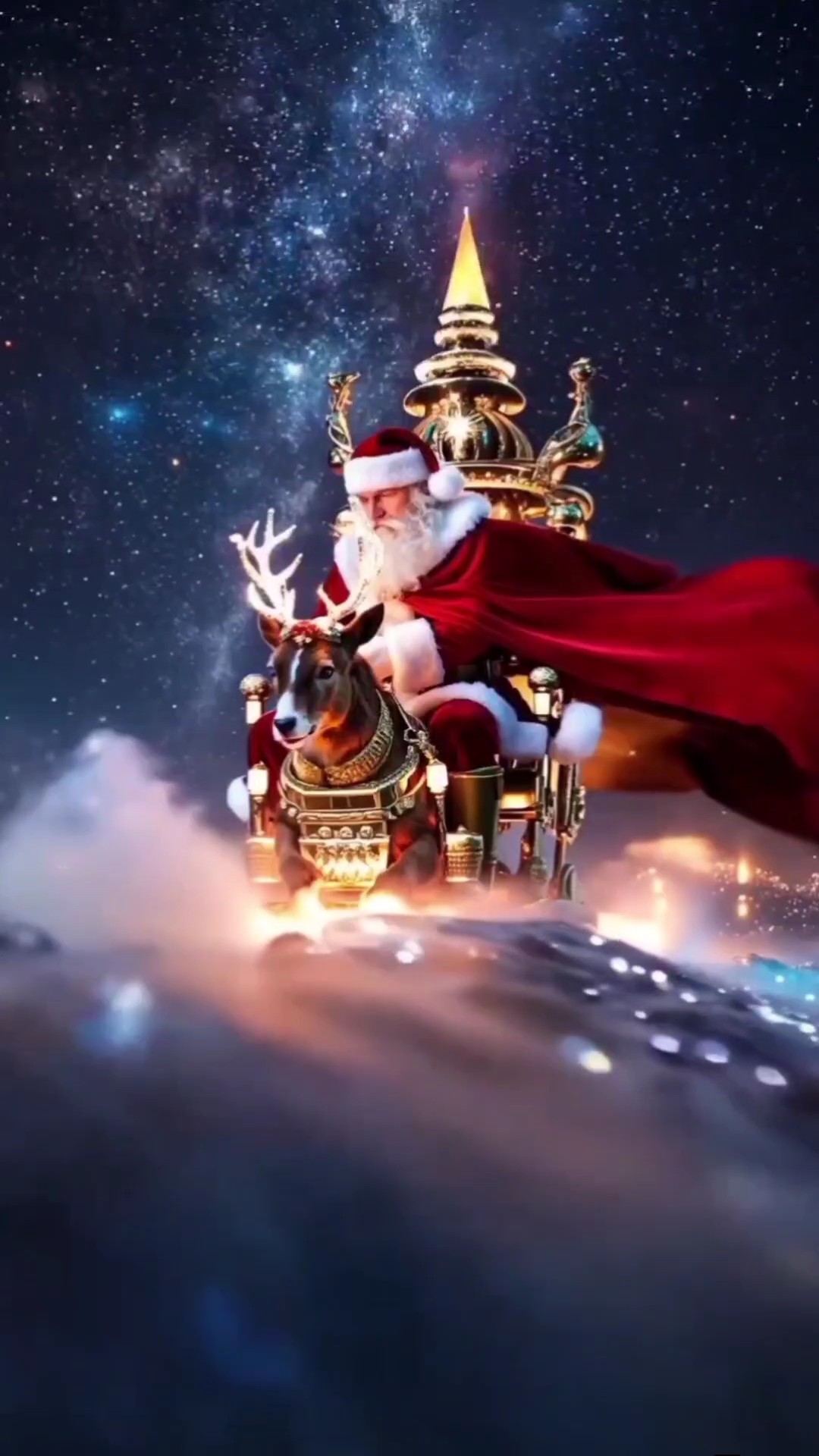 Vehículo de Santa Navidad 