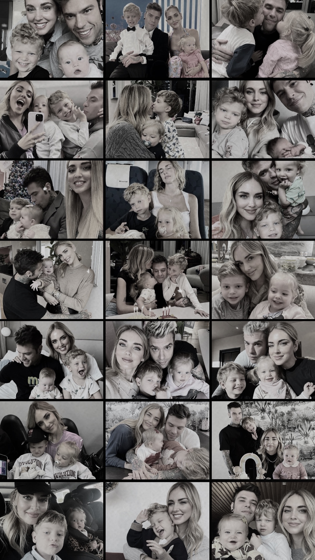 Familienfoto-Collage