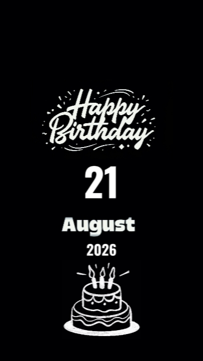 birthday 21 August 