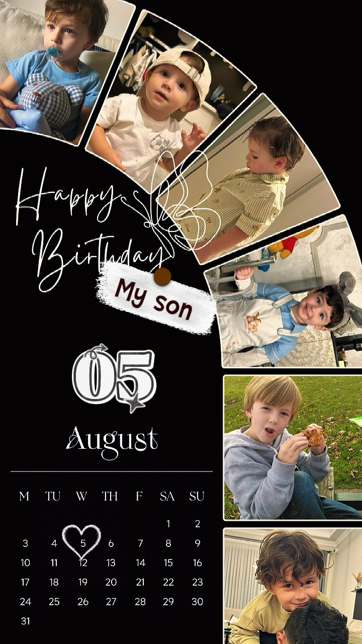 Bday son 05 August 
