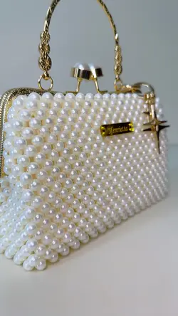 Pearl bead bag