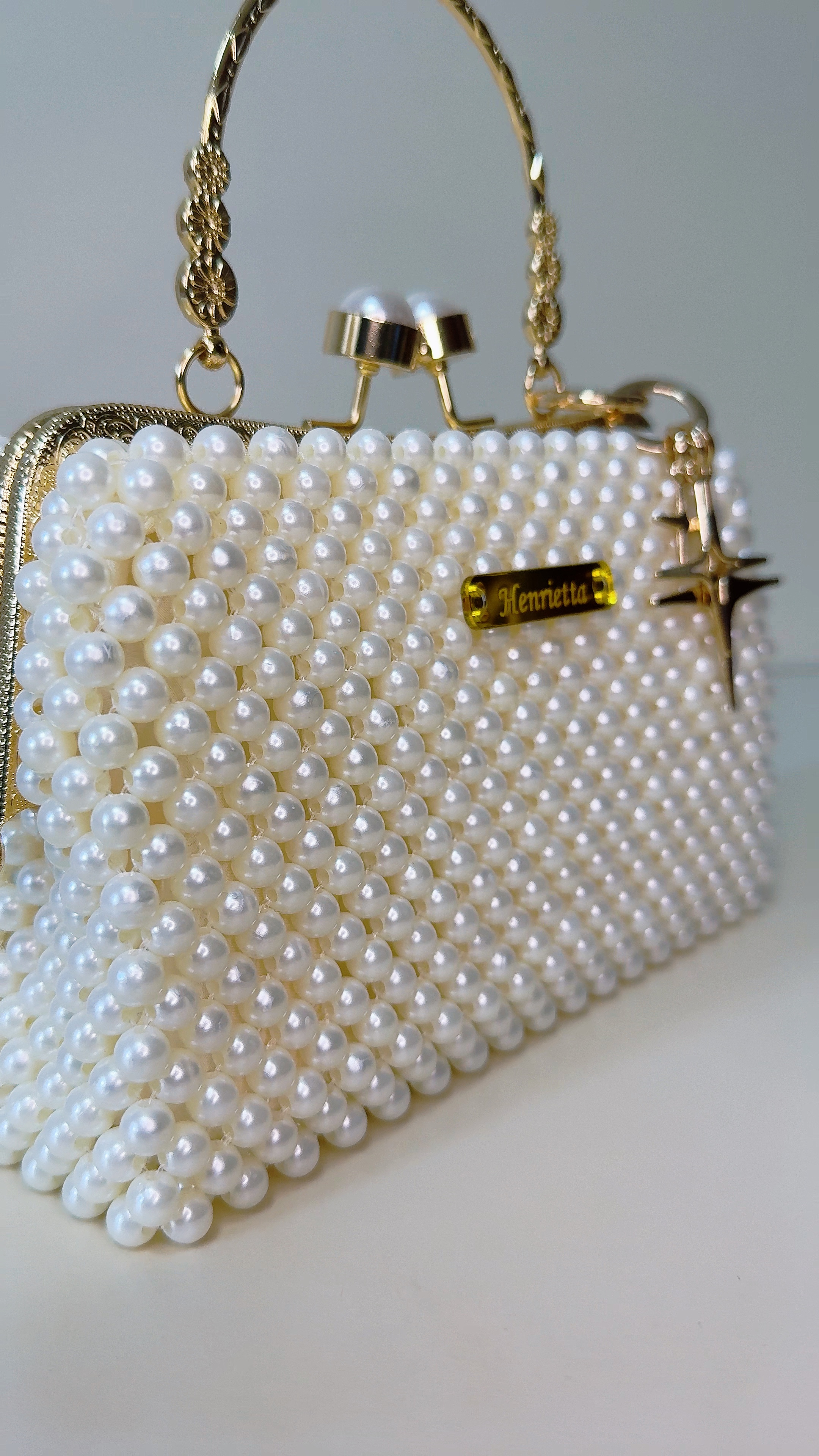Bolso de cuentas de perlas