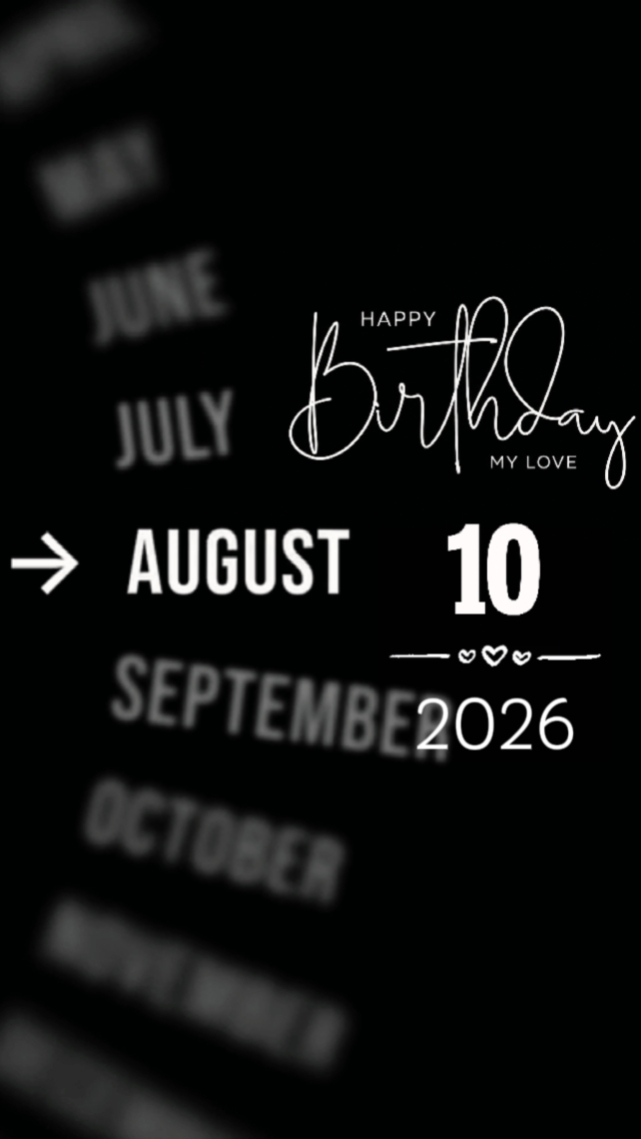 HBD AMOR 10 DE AGOSTO 