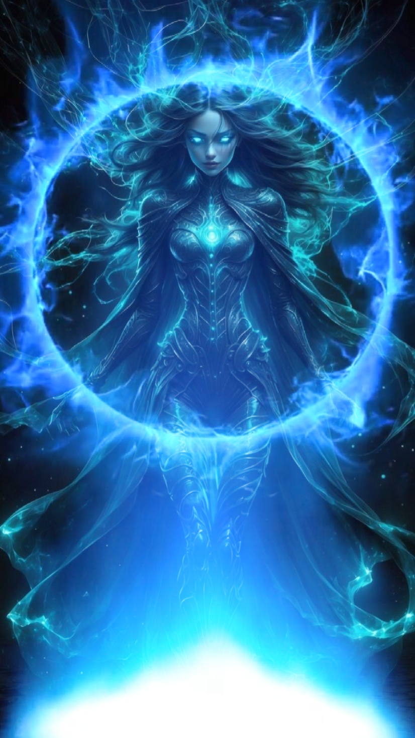 Cercle de feu bleu 
