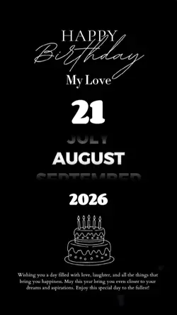 HBD LOVE 21 AUGUST