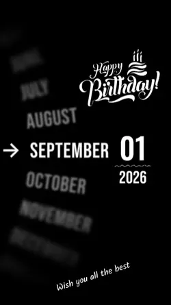 BDAY SON 1 SEPTEMBER