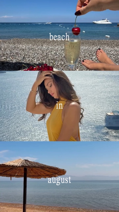 beach in august