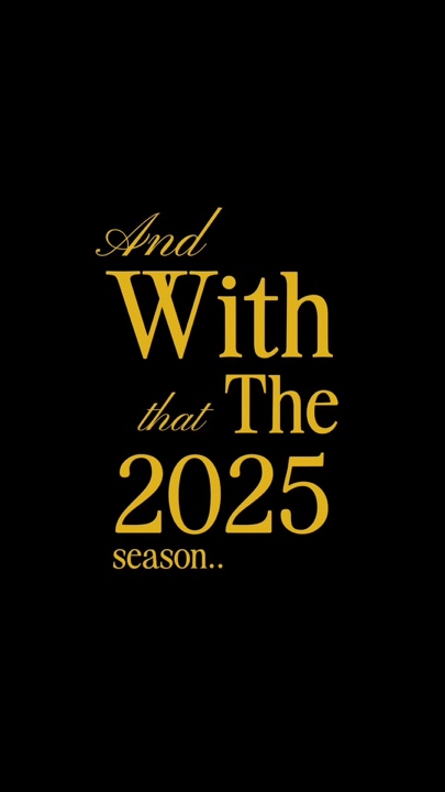 And with that 2025 