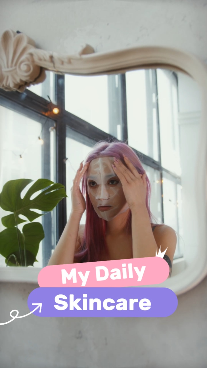 Tampilan Produk Langkah Perawatan Kulit Gaya Tiktok