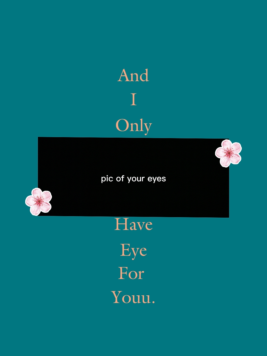 Photo de vos yeux